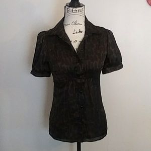 Business casual button up blouse